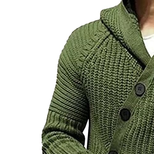 Men's Cardigan Sweater Lightweight Warm Hooded Knitted Sweaters Long Cardigans Slim Fit Button Knit Outerwear4