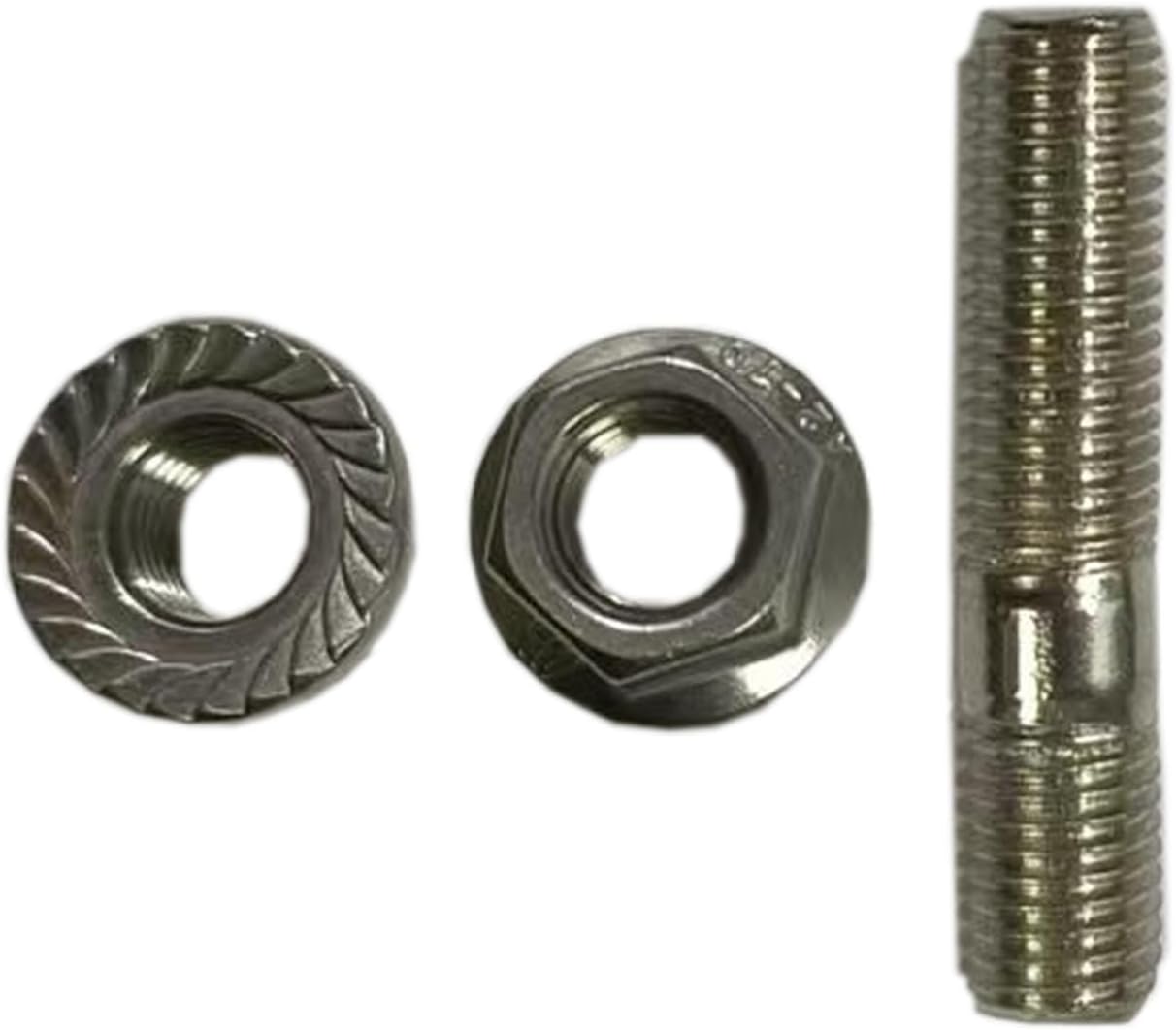 M10-12pcs Stainless Steel Exhaust Manifold Stud&Nuts Kit RB20 RB25 RB25DET R32 R33 R34 240SX GTST - M10x1.25x47mm