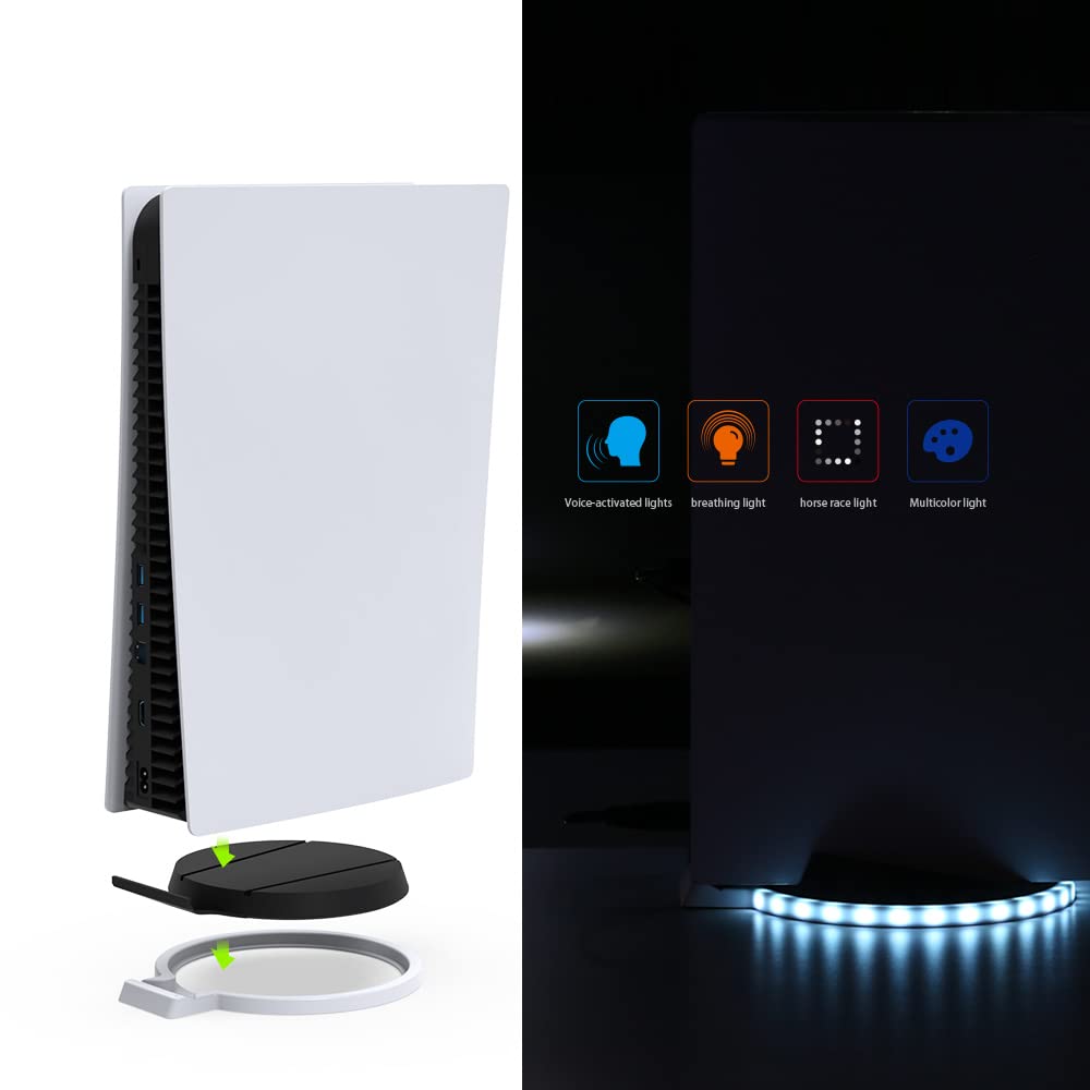 New World LED Base for PS5 Console , Adjustable Console Base Vertical Stand with 4 Light Modes for PlayStation 5 Console , PS5 lamp Base LED stand Light (B0BXFPY54H) Amazon Price History, Amazon Price Tracker