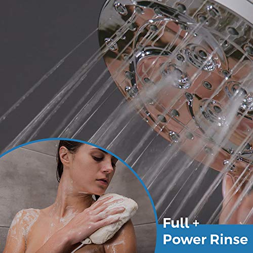 Pfister 015-Ws2-Thcc Thermoforce Shower Head With Power Spray And Heat Retention, 2.6 X 5.6 X 5.6 Inches, Polished Chrome #TOP5