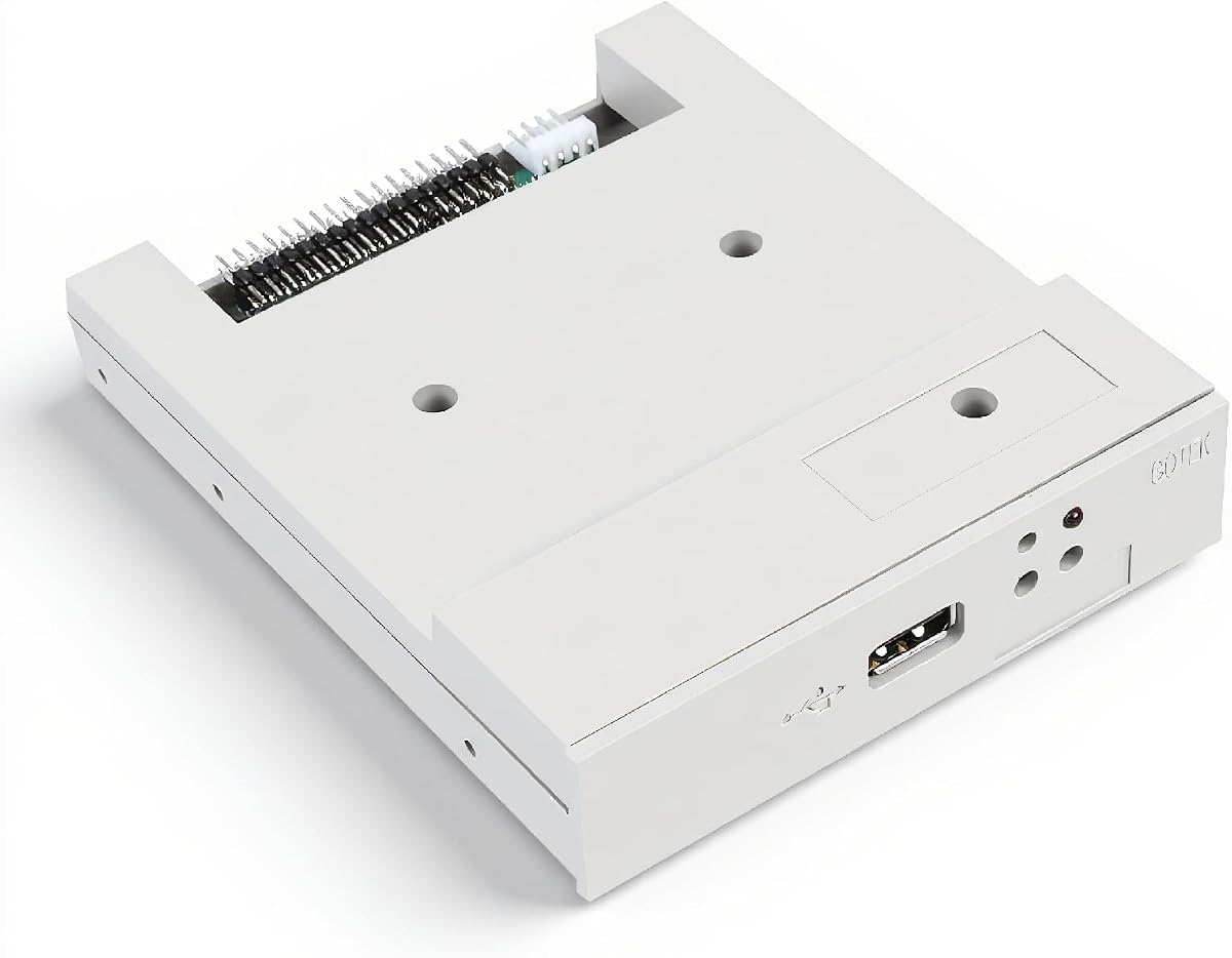 Unidad de disquete SSD, Tangxi SFR1M44 U 3,5 pulgadas 1,44 MB USB SSD emulador de unidad de disquete y tornillos de CD, Plug and Play, fácil de instalar, gris