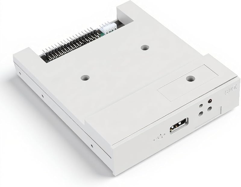 Unidad de disquete SSD, Tangxi SFR1M44 U 3,5 pulgadas 1,44 MB USB SSD emulador de unidad de disquete y tornillos de CD, Plug and Play, fácil de instalar, gris