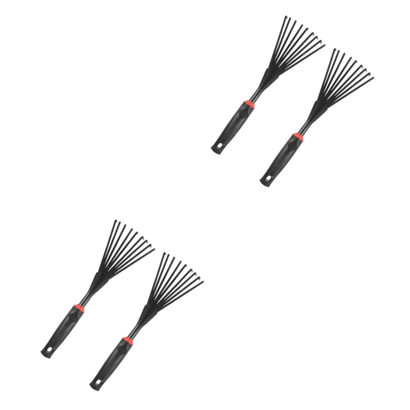 ifundom 3 Sätze Grasrechenzähne Gartenzahn Laubaufnahme Ergonomischer Handstahl Pflanzengartenrechen Rasennivellierungsrechen Outdoor Rechen Unkrautjäten Doppelzweck 2 Stück * 3
