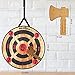 WIn SPORTS Toy Foam Axe Throwing Game - Indoor Outdoor Target Game,Includes Two Foam Axes, One 26” Easy Fold Target and A Carry Bag