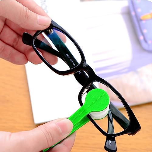Zlongron Mini limpador de lentes para óculos, ferramenta de limpeza de escova macia, microfibra, com