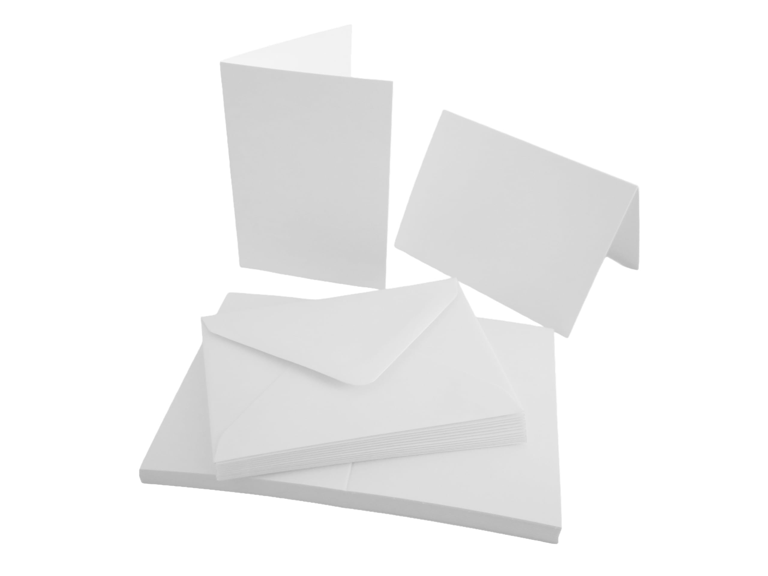 Jackdaw Express White 50 X A7 Smooth Card Blanks & Envelopes Am258