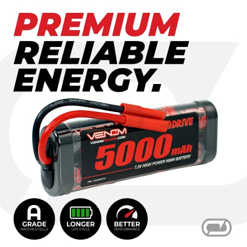 Venom 7.2V 5000Mah 6-Cell Nimh Battery With Hxt 4.0Mm Plug #TOP5
