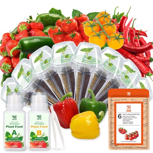 Strawberry & Pepper Seed Pods for Hydroponics (8 Pods)