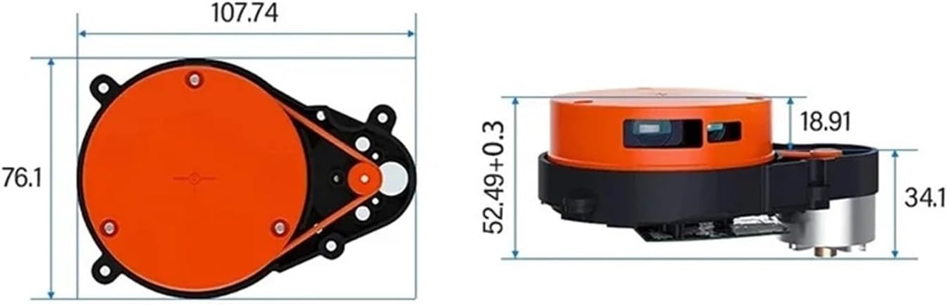 Distance Sensor，Compatible For Roborock，S50 S6 S5Max S6MaxV S7 S7Max Parts Robotic Vacuum Cleaner LDS01RR Accessories