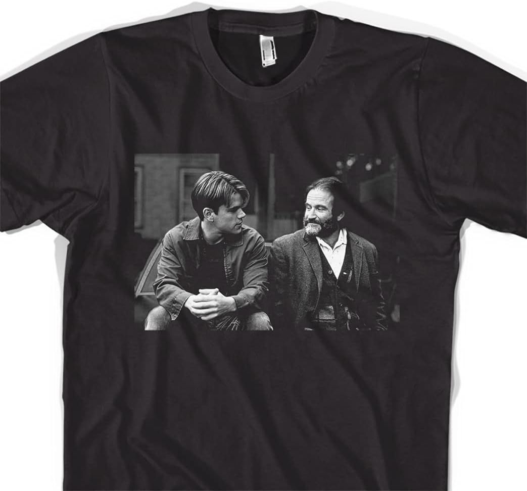 Good Will Hunting Shirt Robin Williams Tshirt 90s Retro Movie Sweatshirt Cult Classic Gift for Fathers Day Black