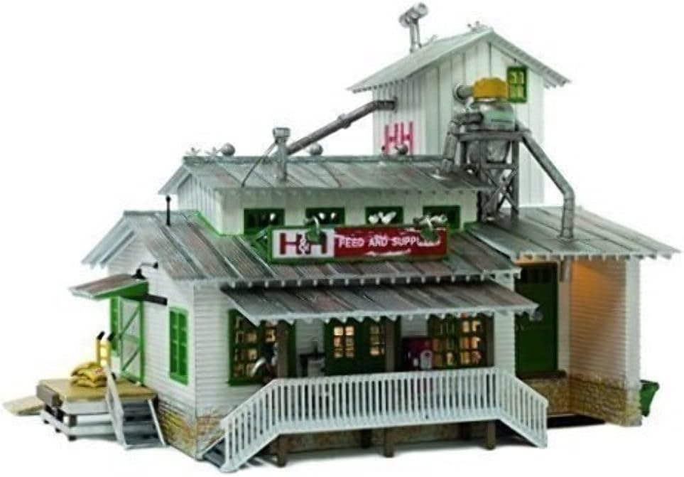 Woodland Scenics N Scale Built-Up Building/Structure H&H Feed Mill