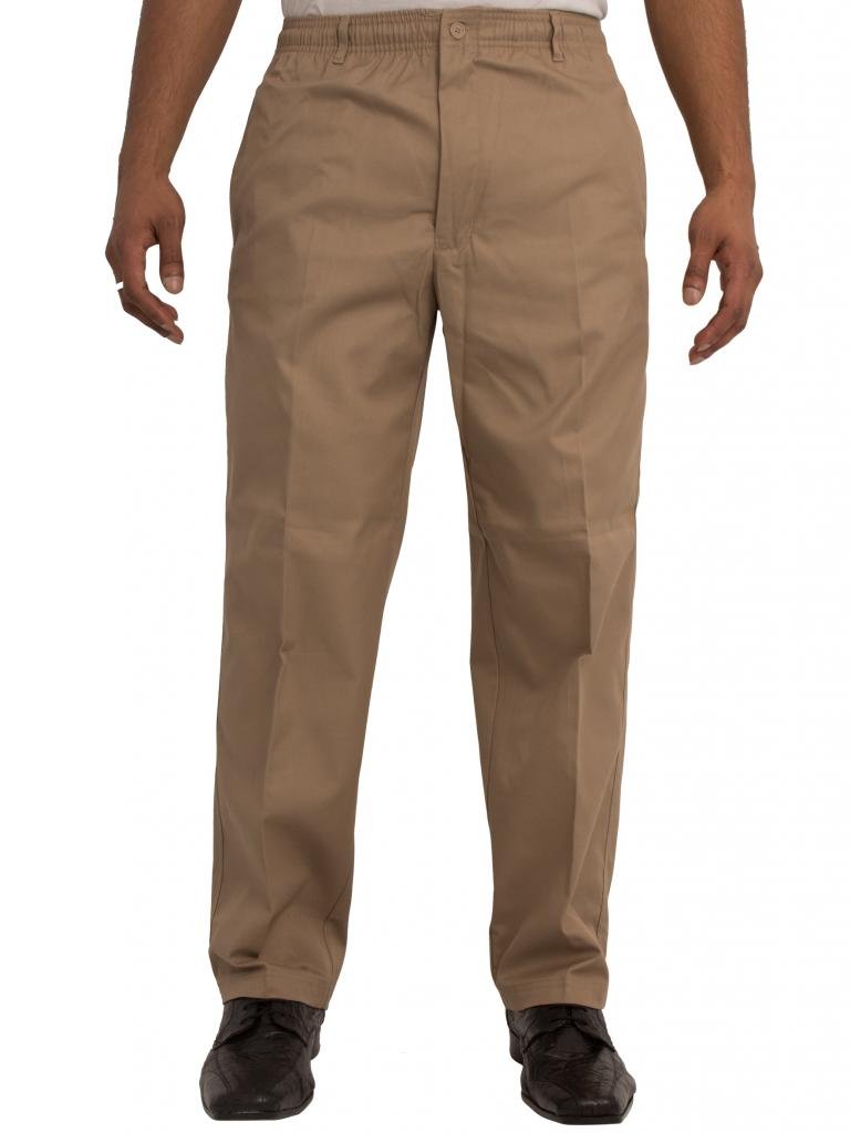 Men’s Stylish Carabou Rugby Trousers with Elastic Waistband - Size 42 - 70 - Grey - 34