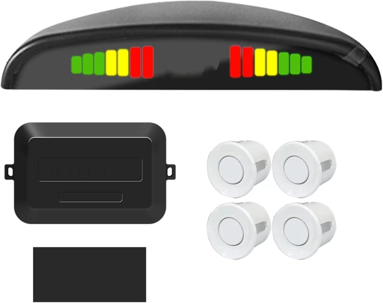 Generic Parking Kit LED Display 22mm 4 Sensors Backlight Reverse Backup Radar Monitoring System 8 Colors 12V Parking Assist Sensor