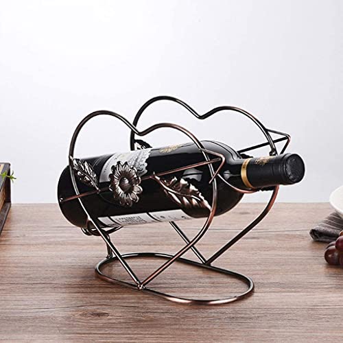 Soporte para botella de vino de hierro arte vintage miniatura 6