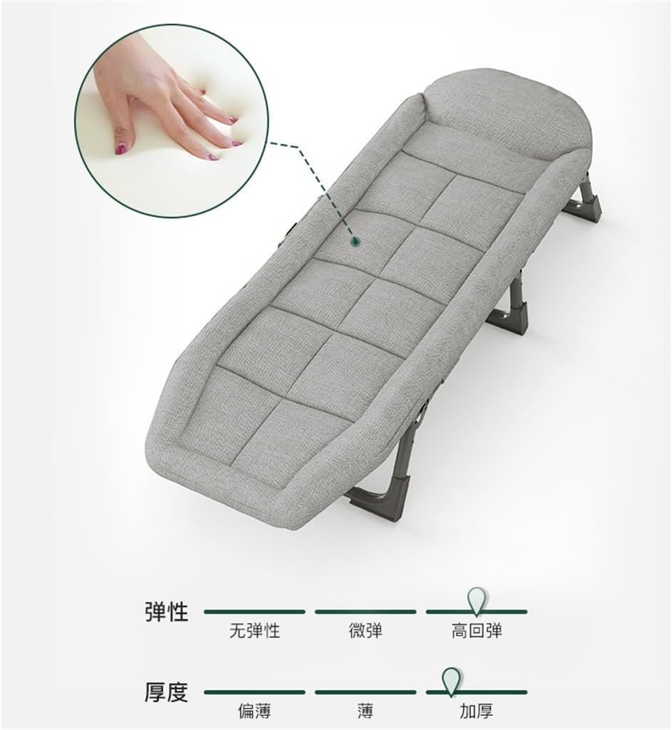 Lunch Break Folding Bed Office Single Recliner Office Workers Nap Artifact Portable Beds(180 * 60cm)