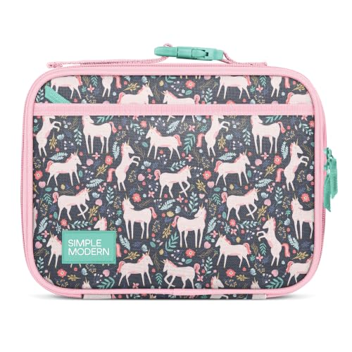 Simple Modern Kids Lunch Box & Insulated Lunch Bag for School | Unicorn
