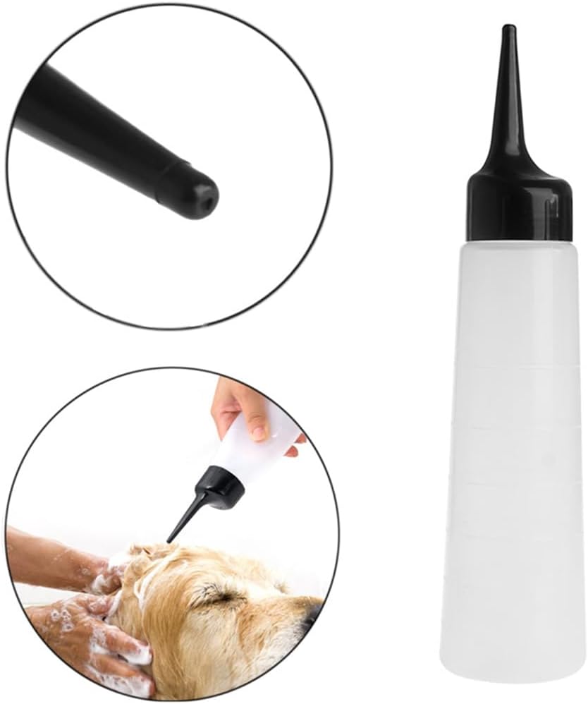 Pet Shampoo Dispenser 150ml Capacity Clear Applicator Bottle