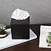 J JACKCUBE DESIGN Square Tissue Box Cover Holder Case Cover Holder Box Napkin Holder Organizer Stand(Brown, 5.4 X 5.4 X 5.6 inches)- :MK272A