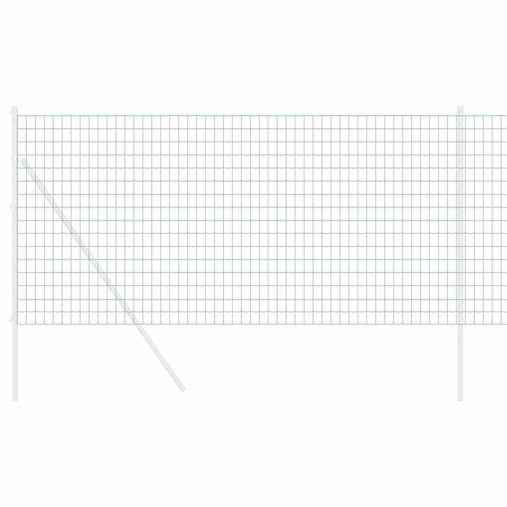 Ogrodzenie euro, zielone, 1 x 10 m, żelazo powlekane PCW, ogrodzenie ogrodowe do użytku na zewnątrz, bariera dla zwierząt, łatwy montaż, trwałe obramowanie ogrodu
