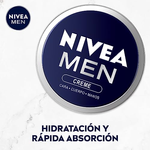 NIVEA MEN Creme (1 x 150 ml), crema para hombres, crema para cara, crema corporal hidratante, crema multiusos hidratante para el cuidado de la piel masculina