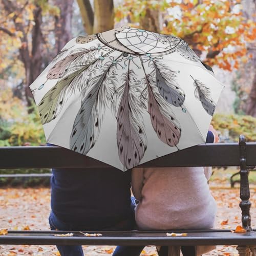 Parapluie pliant à ouverture automatique et structure coupe-vent - 5