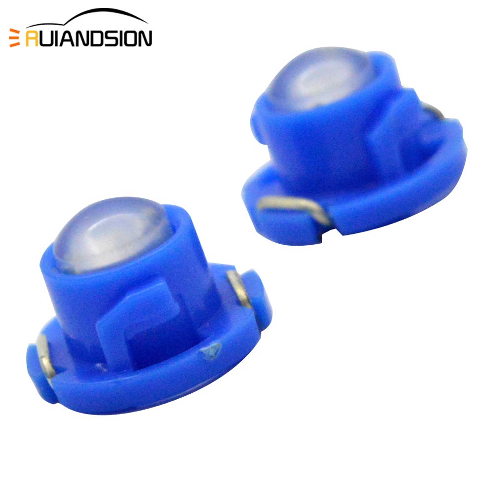 Bombillas LED B8.5D 12V Azules - Pack De 10 Unidades COB Para Salpicadero Y Panel De Instrumentos | Ideal Para Coches, Sustitución De Luces De Panel | Fáciles De Instalar