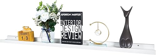 Miniatura 10 de Recogwood Estantes flotantes montados en la pared, estantes de pared de 16 pulgadas para decoración y almacenamiento, estante de madera de roble