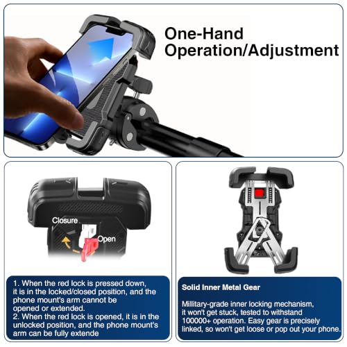 Bovemanx Motorcycle Phone Mount Holder