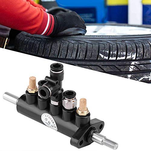 Image of Control Valve Foot Pedal for Tire Changer Machines Duty Steel Construction with Mufflers 8mm Pipe Diameter Compatible with Type A(4)