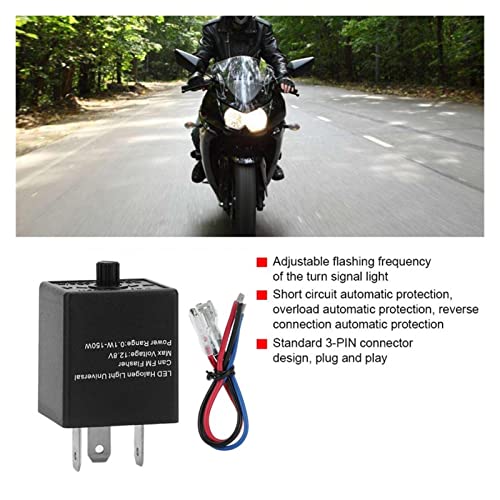 Relé intermitente LED de 12V y 24V para luz intermitente de coche universal 7