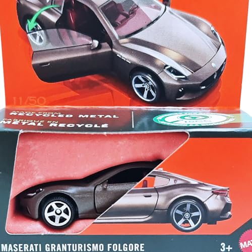 Image of Hot Wheels Match Box Moving Parts 2024 Maserati Granturismo Folgore for 3 Years & Above (Brown)