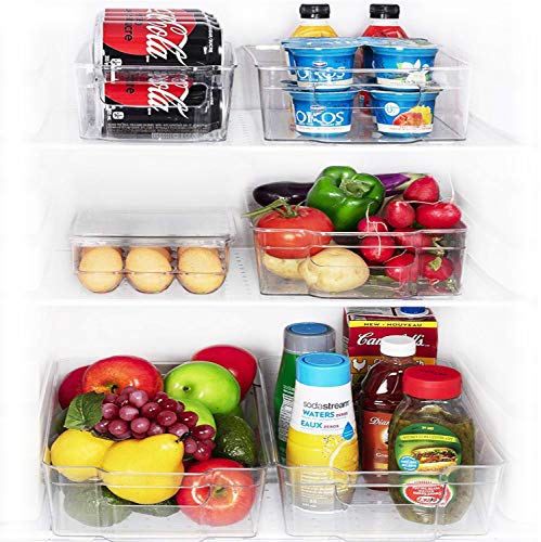 JinaMart Refrigerator Organizer Bins | Fridge Storage Bins | Organizer Bins For Freezer