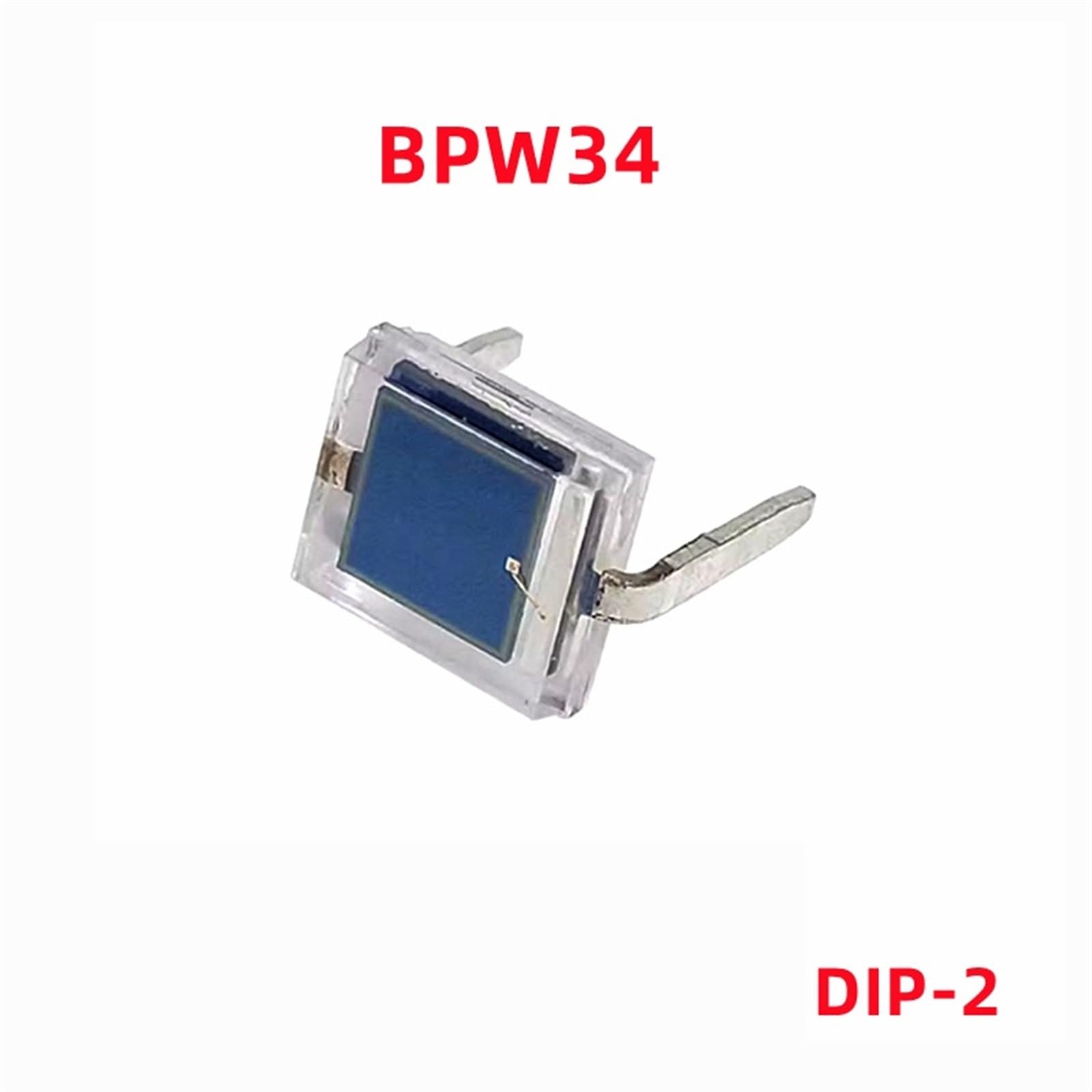 10 pezzi/lotto BPW34 fotocellula al silicio la fotocellula è inserita nel tubo di ricezione a infrarossi del fotodiodo PIN al silicio DIP-2