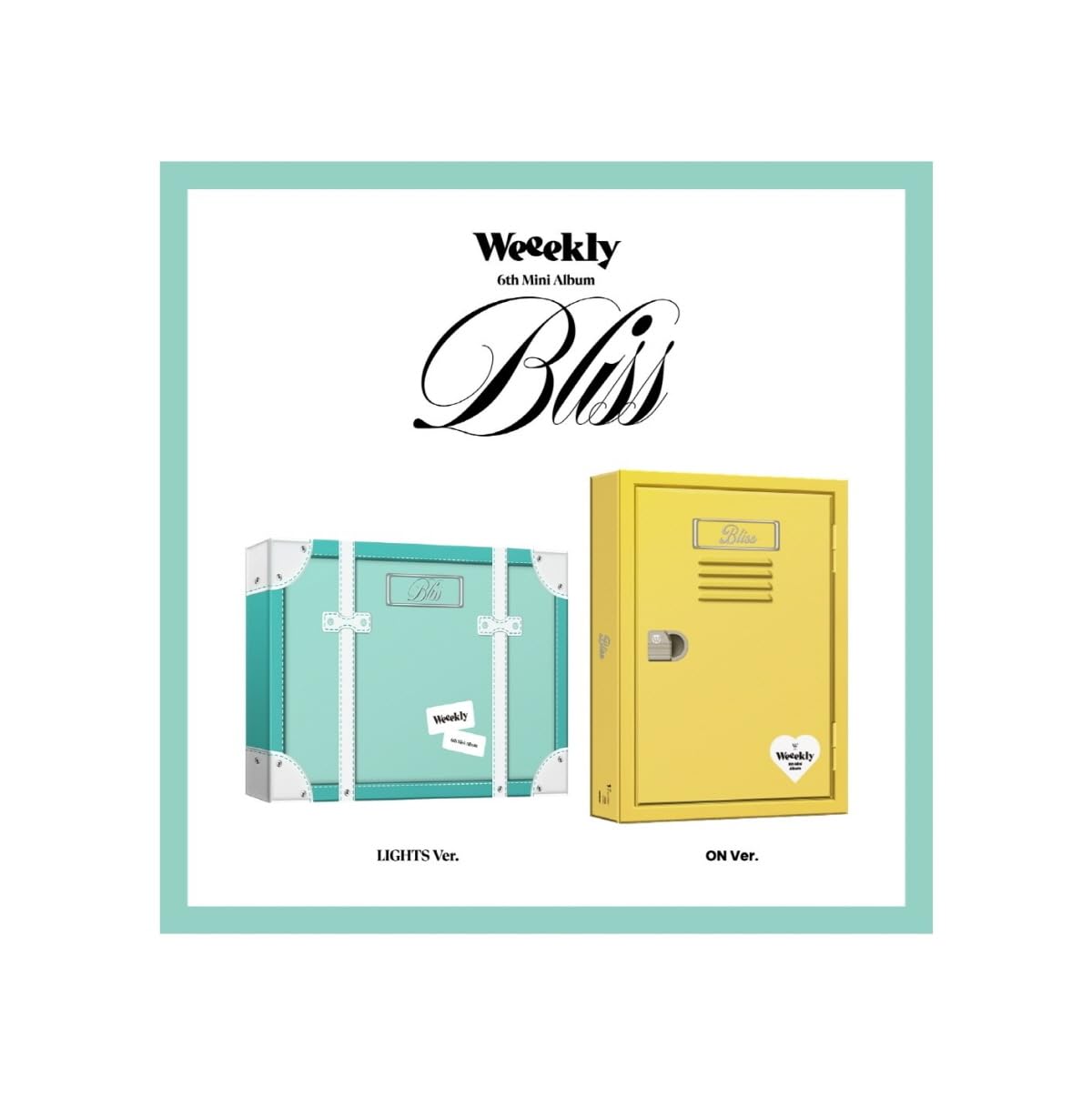 Mini Album Weeekly Bliss CD version Lights sans poster Genie Music