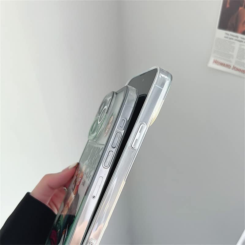 Miniatura 7 de Cool Japan - Funda de anime transparente de dibujos animados compatible con iPhone 13 Pro con patrón de silicona suave de TPU transparente con