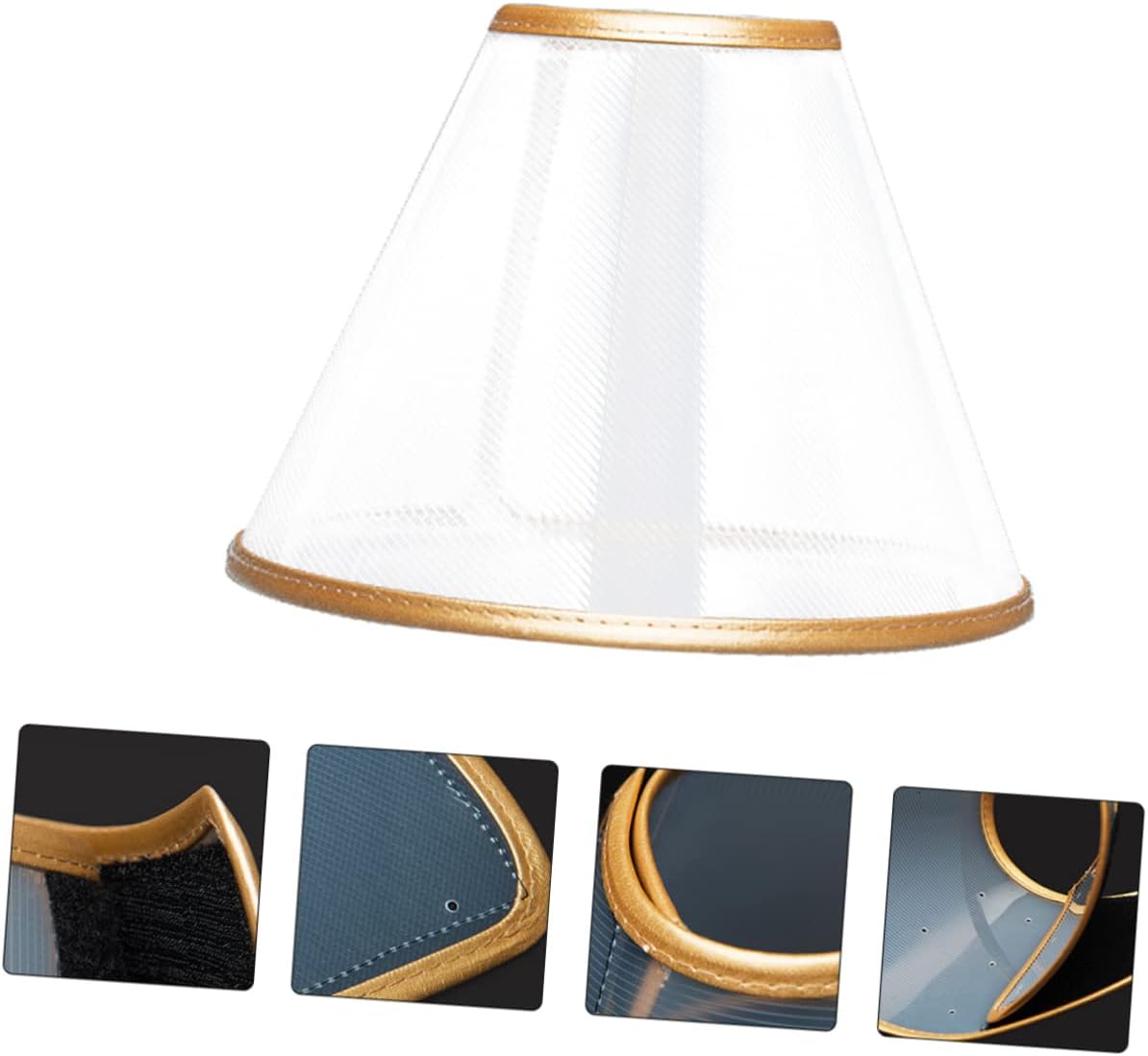 BESPORTBLE 3pcs Dog Collar Pet Collar for Surgery Recovery Comfortable Pu Edging Usage Rate