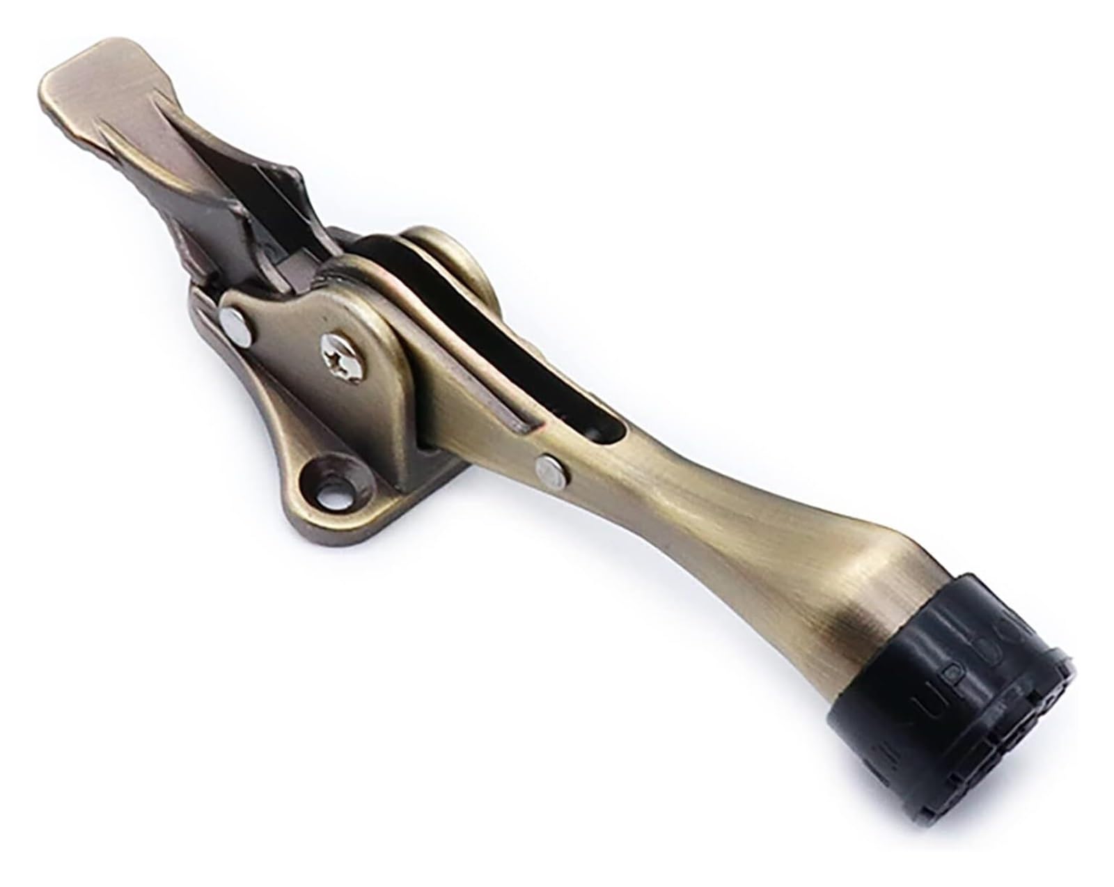 Cvbgnjm Bronze Door Stop, Hands- Kick Stopper - Adjustable Height, Non-Slip For All Floor Types(,175Mm)