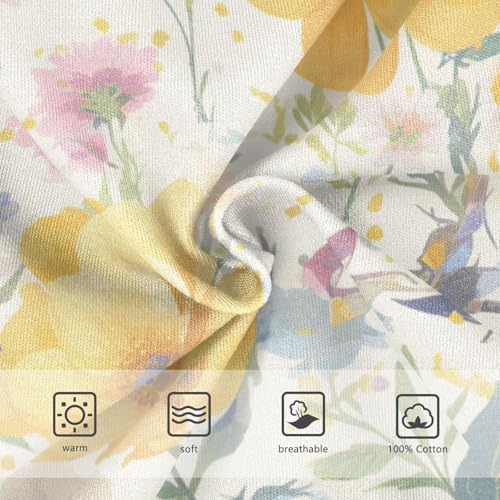 KLL Embroidery Bee Butterfly Flowers Toddler Boy Comfort Training Underwear Cute Children Panties3