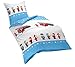 Produktbild Dream Art Kids Bettwäsche-Set, Baumwolle, blau, 100 x 135 cm