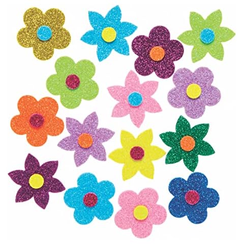 Pegatinas de Flores con Purpurina Baker Ross Cover