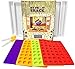 My Fruit Shack DIY Fruit Snacks Kit - 4 BPA-Free LFGB/FDA Grade Silicone Molds (Makes 184 Gummies Total), 4 Plastic Trays, 2 Droppers and 1 Basic Recipe Page