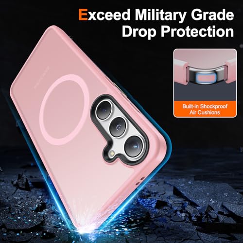 Coque magnétique pour Samsung S24 rose Meifigno Magic Mag - 5