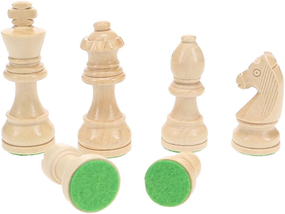 WE Games French Staunton Wooden Chess Set with 3 in. King – Weighted Chess Pieces Only, Premium Crafted Wooden Staunton Chess Set for Adults