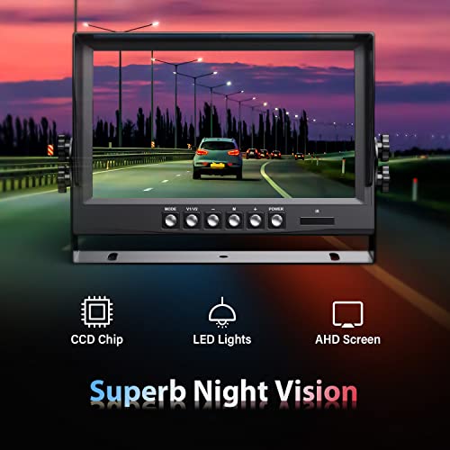 image for eRapta 1080P Wired Backup Camera System Kit,9