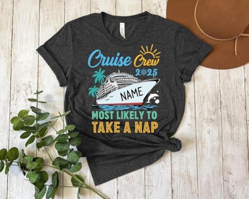 Most Likely To Cruise Crew 2025 Shirts - Custom Family Cruise Shirts 2025 For Group - Matching Family Cruise T-shirt - Personalized Cruise Crew Shirt for Vacation & Group Trips - Family Reunion Tee Sweatshirt Hoodie Tank Top3