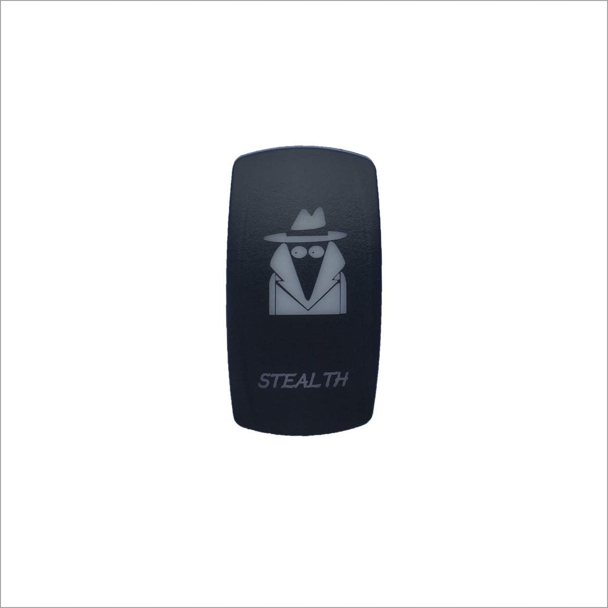 Voswitch Removable Rocker Switch Cover with Label" STEALTH"
