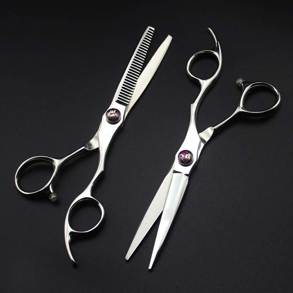 Tijeras de peluquería, tijeras de corte de pelo, tijeras profesionales de acero japonés 440C de 6 pulgadas, tijeras para cabello con gemas, tijeras para cortar el cabello, tijeras de peluquería para
