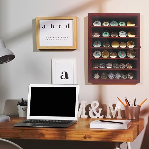 Image of Shadow Box Frame with Removable Shelves, Red 12x16 Deep Memory Box Display Case for Keepsake Collectibles, Coins Military Medals Pins Wedding Flowers