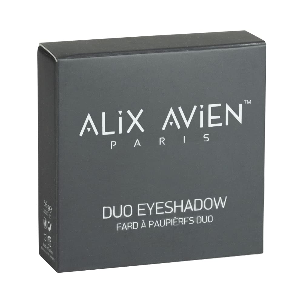 ALIX AVIEN Göz Farı - Duo Eyeshadow 201 Pearly White & Black Velvet 3 g