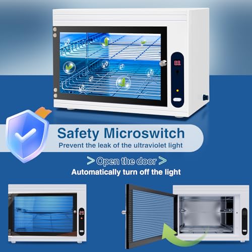 BRBLUERISE UV Sanitizer Box Professional Home Appliances Salon LED UV Light Sanitizer For Phone Baby Bottle Cleaning Beauty Tools - Image 6
